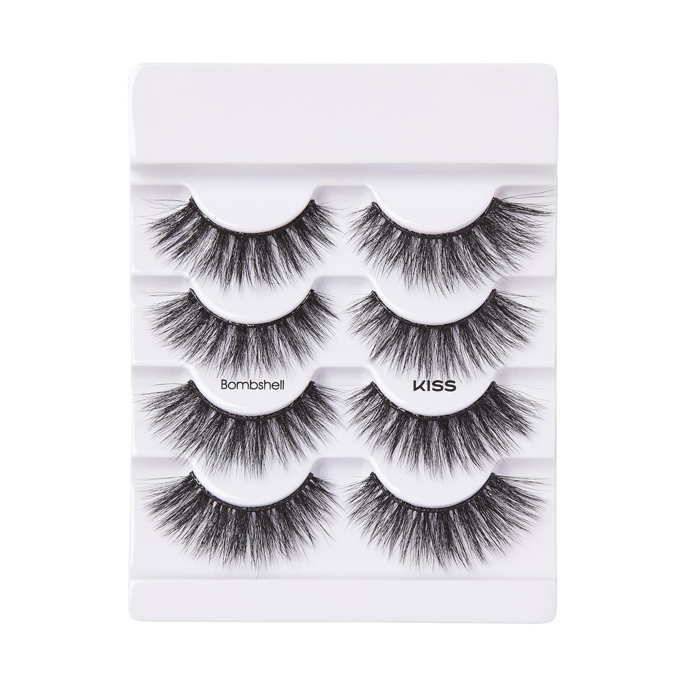 Kiss Split-Tip Technology delivers full, fluffy volume from multiple angles.