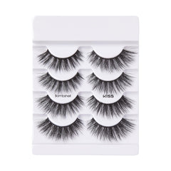 Kiss Split-Tip Technology delivers full, fluffy volume from multiple angles.