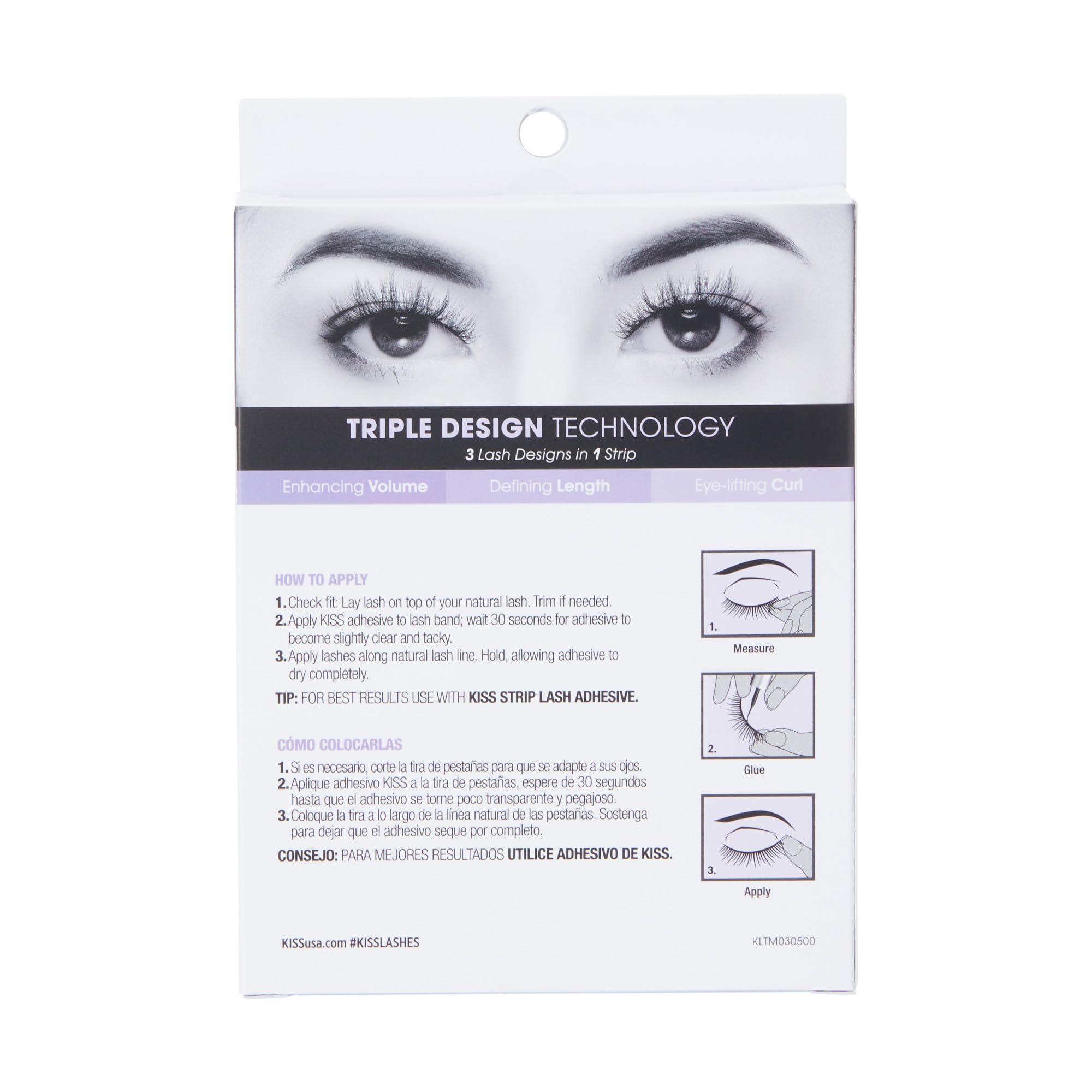 KISS Babydoll reusable lashes ready for multiple wears.