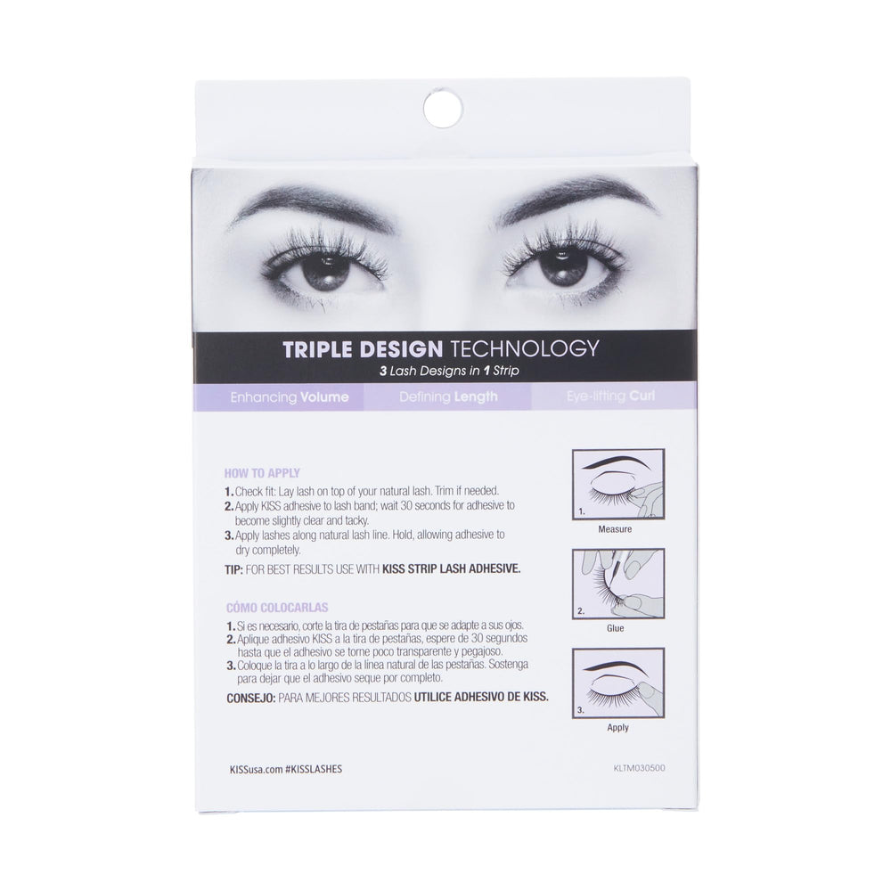 KISS Babydoll reusable lashes ready for multiple wears.