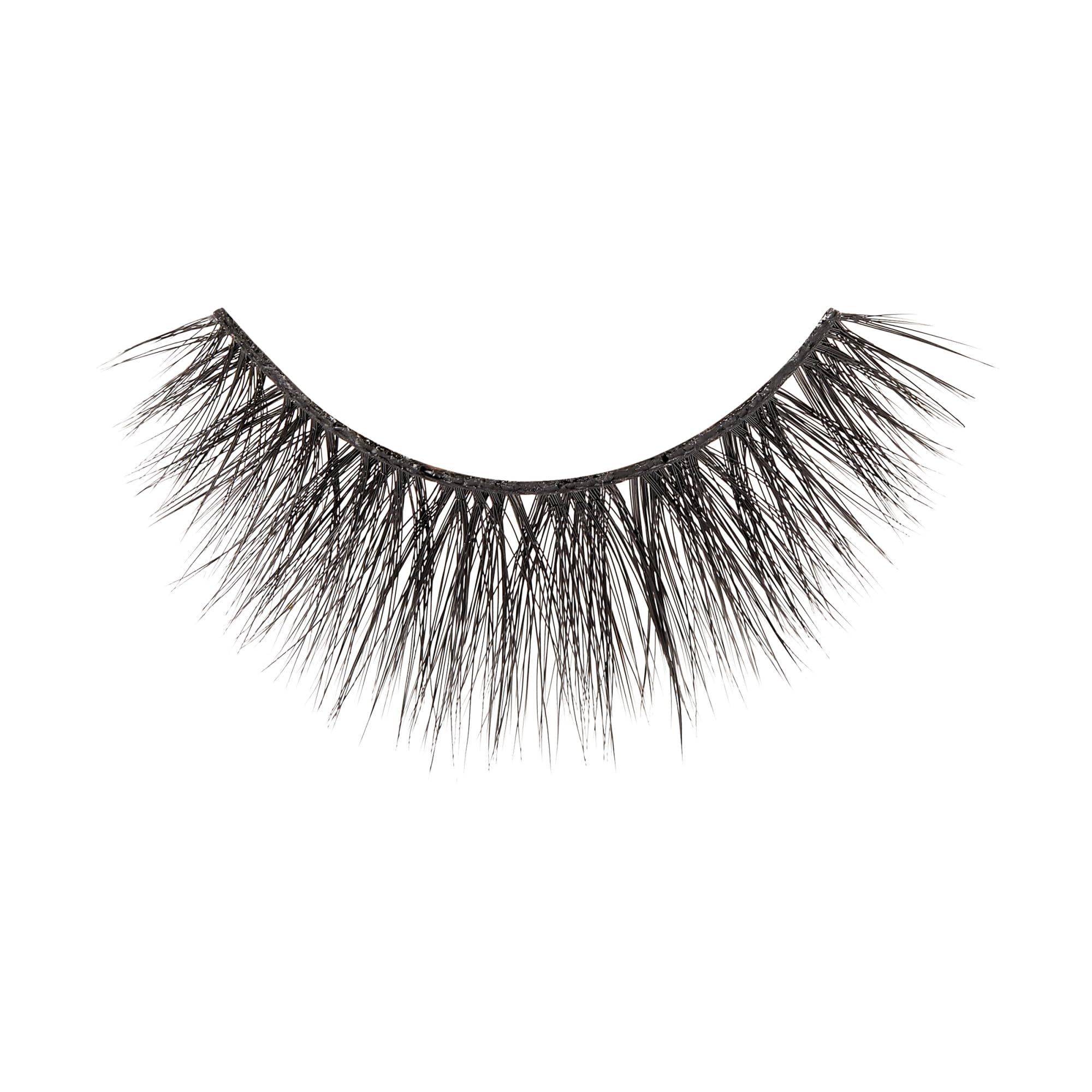 KISS Babydoll strip lash with adhesive-ready presentation.