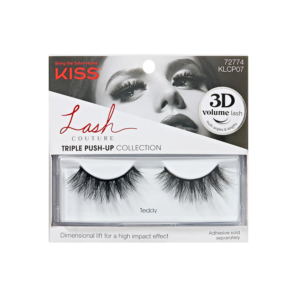 KISS Triple Push-Up Teddy 12mm closeup highlights dramatic lift for everyday wear.