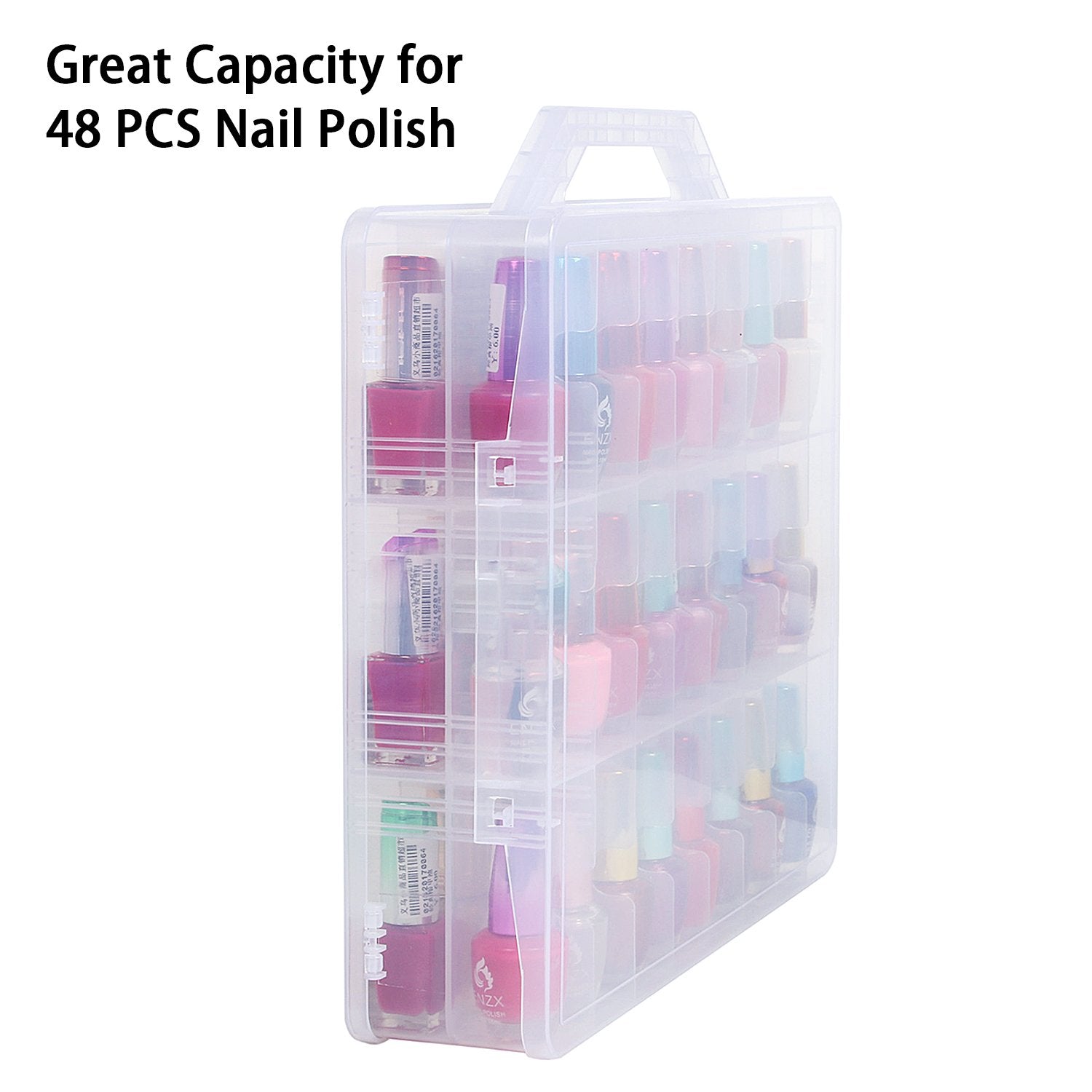 Kissbuty durable plastic organizer designed for long-lasting polish storage