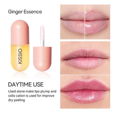 KISSIO conjunto potenciador de volumen para labios, dos tubos compactos para llevar.