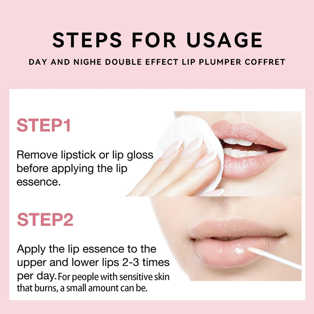 KISSIO conjunto potenciador de volumen para labios, menta fresca para sensación prolongada.