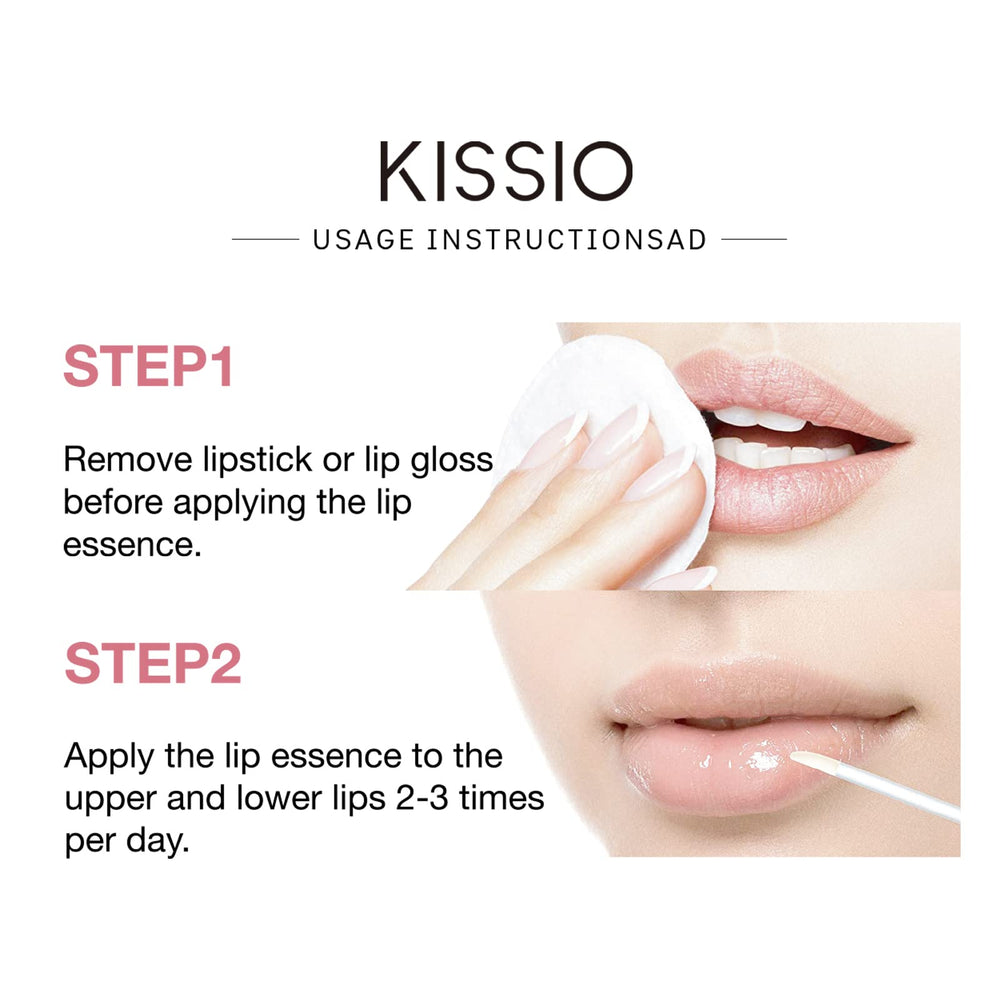 Voluminizador de labios KISSIO, hidratación diaria para labios suaves.
