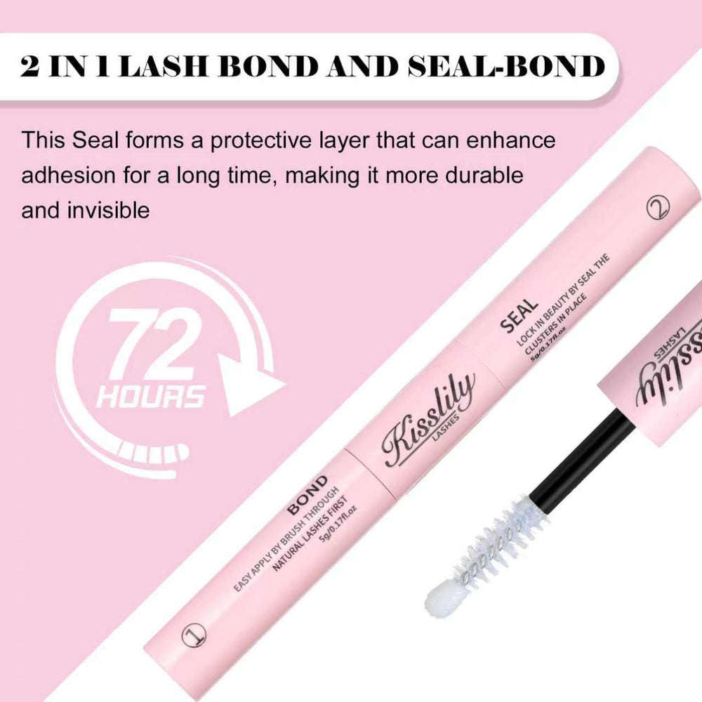 Kisslily 360° brush application enables even lash coverage.