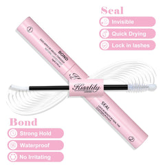 Kisslily Lash Cluster Glue brush for smooth, even lash application.