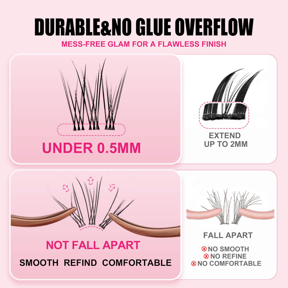 Kisslily lashes stay waterproof and long lasting for daily wear.