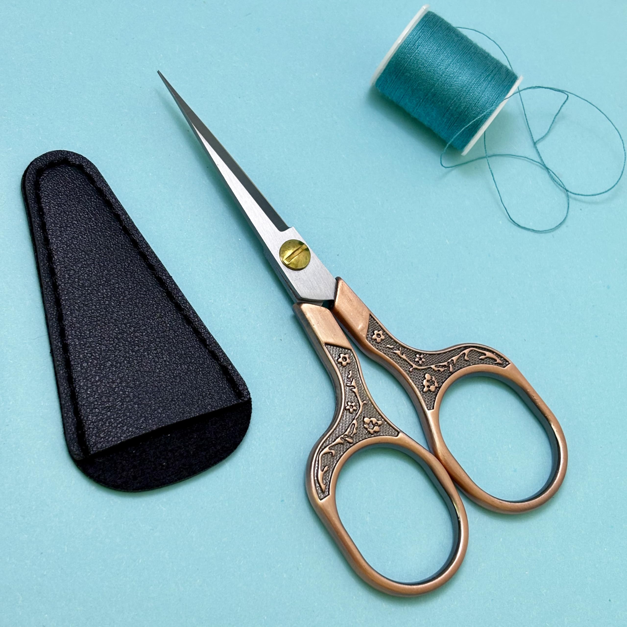 KISTARCH beard trim scissors for precise facial grooming on the go