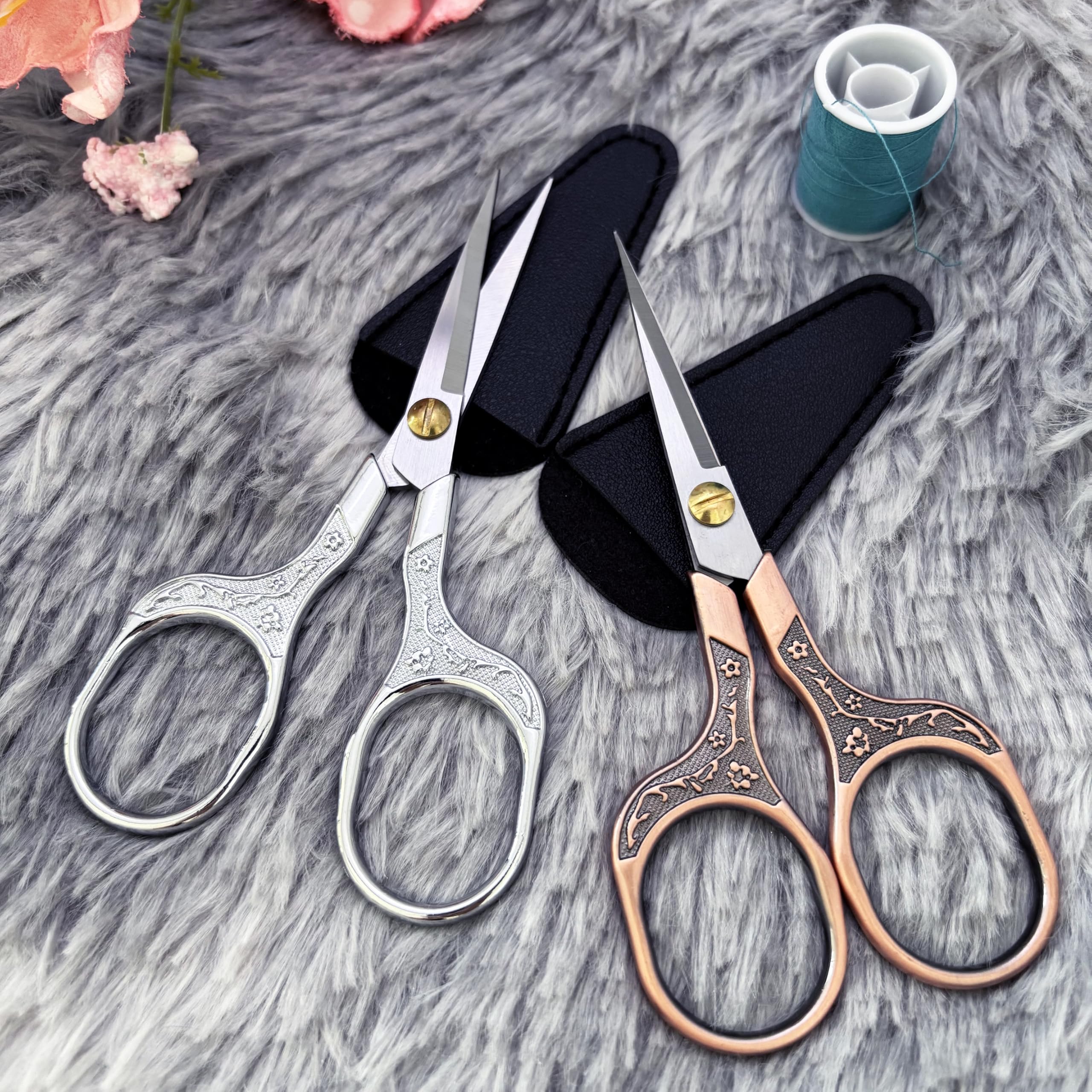 KISTARCH nose hair trim scissors for gentle precise grooming