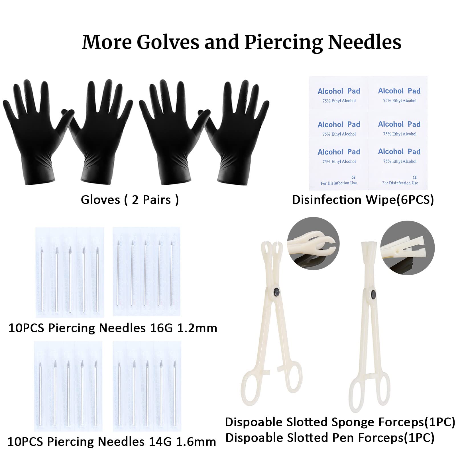 kit-piercing-58-piezas-anillos-oreja-curva-bcr-16g con acabado pulido