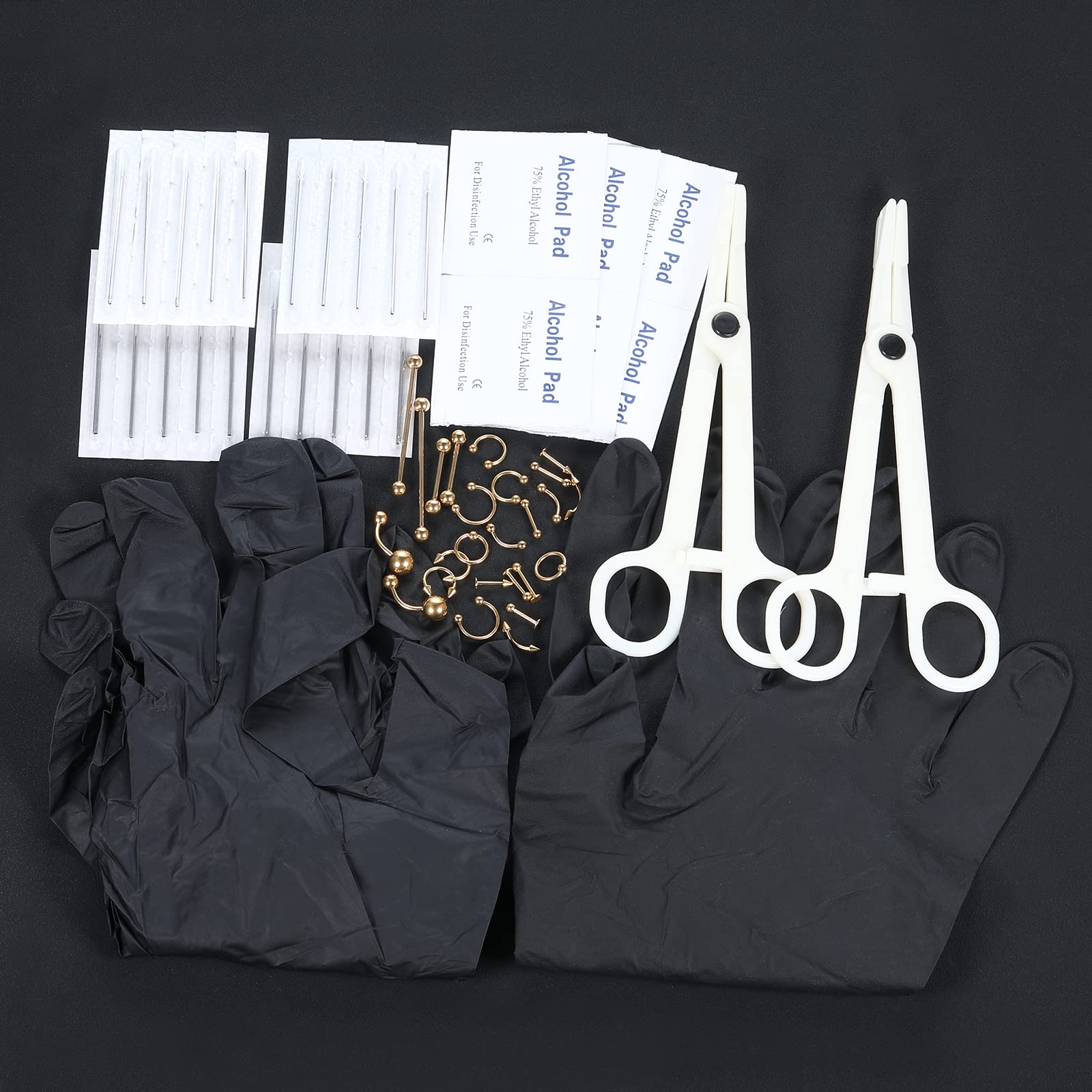 kit-piercing-58-piezas-aros-ceja-curvados-16g con estilo