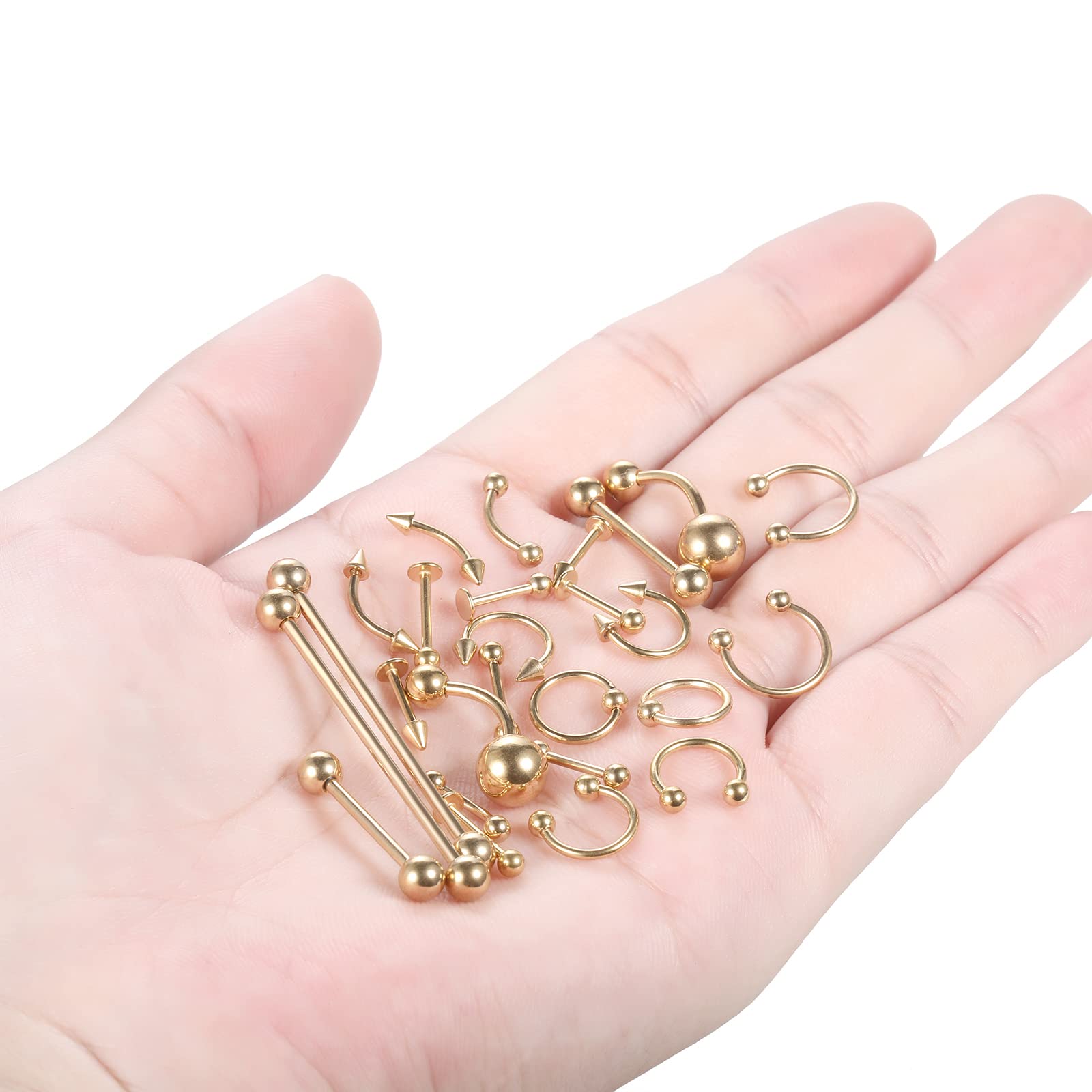 kit-piercing-58-piezas-aros-tragus-16g para tragus y zonas cercanas