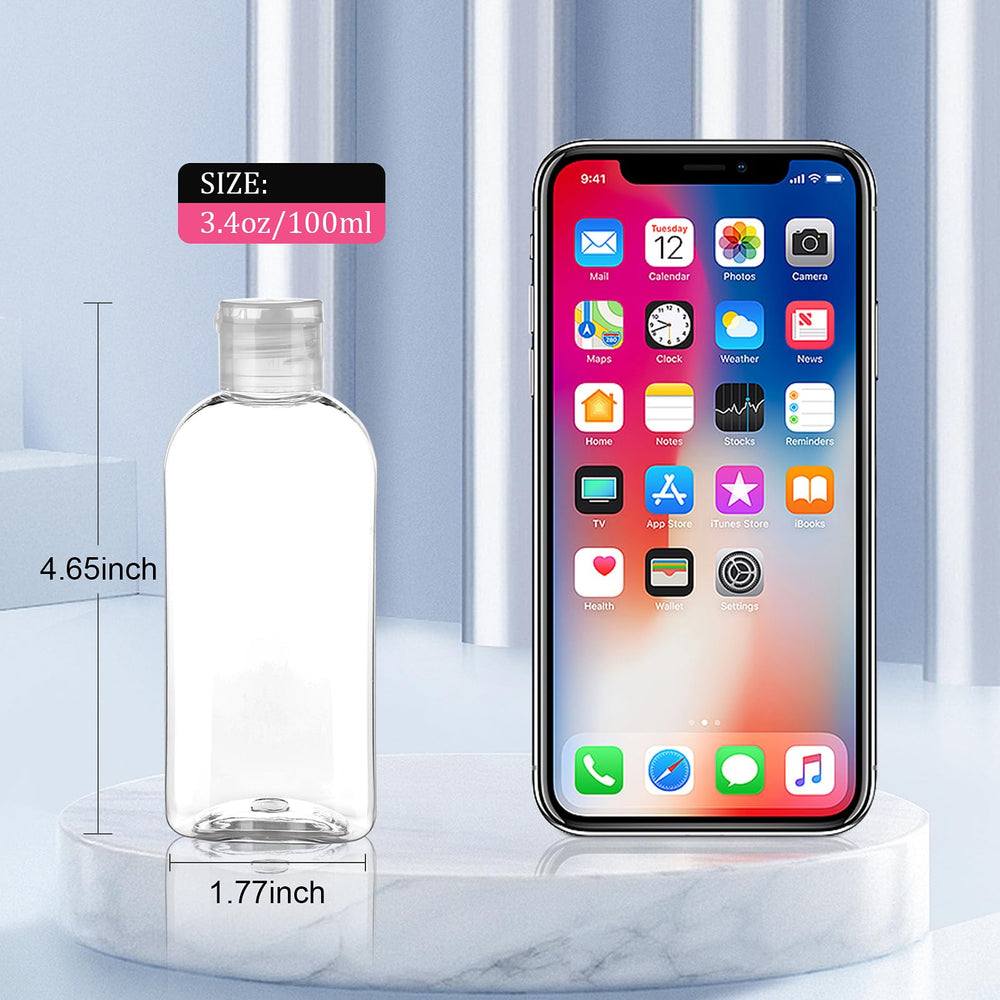 Kitchen GIMS durable PET plastic bottles resist impact during trips.