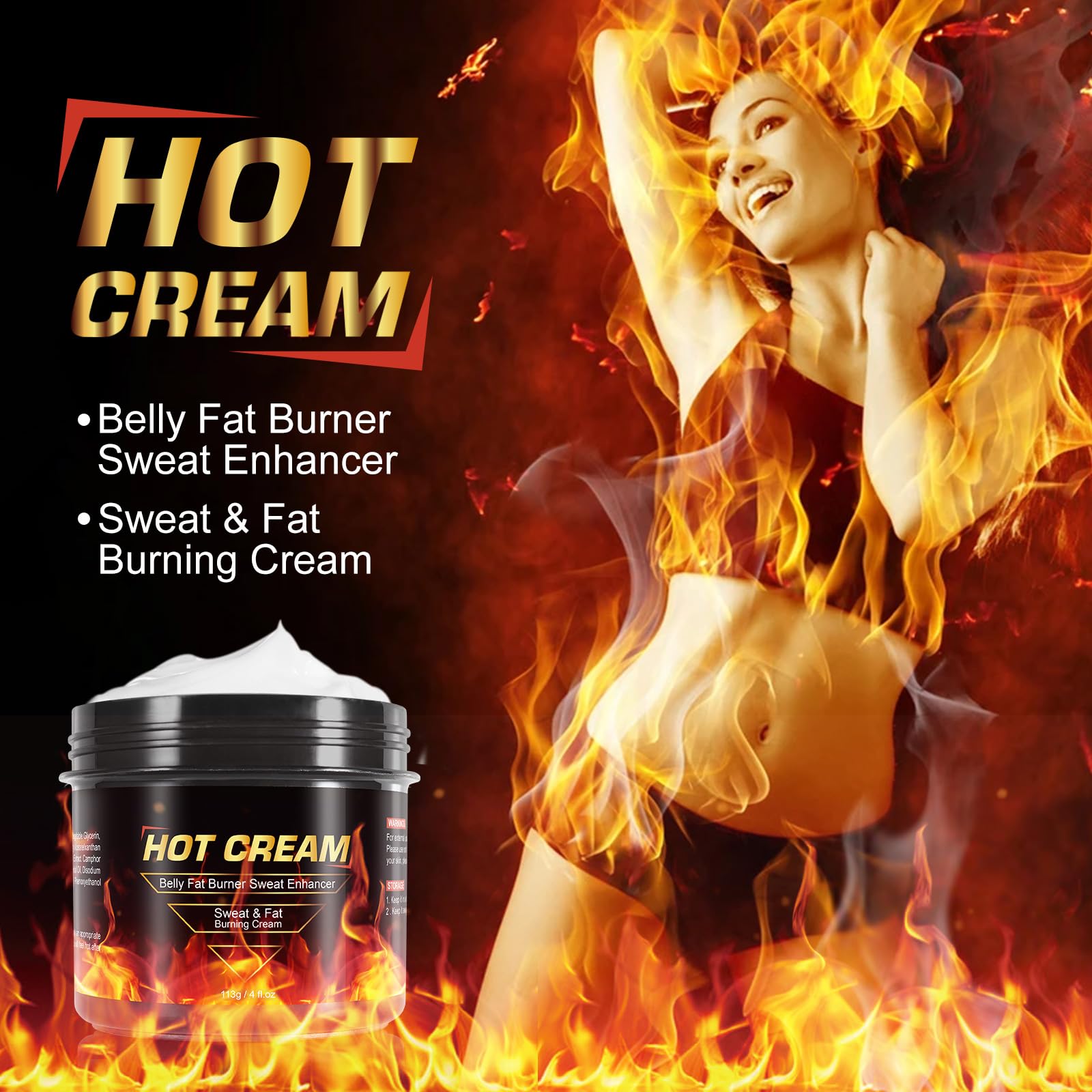 KITNOBLIS Hot Sweat Cream used during workout to boost effort.
