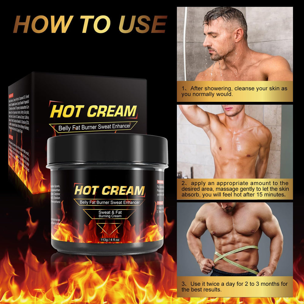 KITNOBLIS Hot Sweat Cream applied to skin for warmth and circulation.