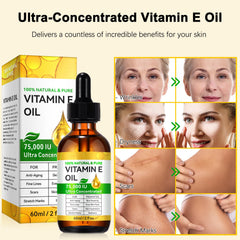 KITNOBLIS Vitamin E oil pour demonstrates quick-absorbing formula for daily use