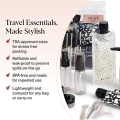 Kitsch 30ml pump bottle convenient for shampoo, conditioner, or lotion refills.