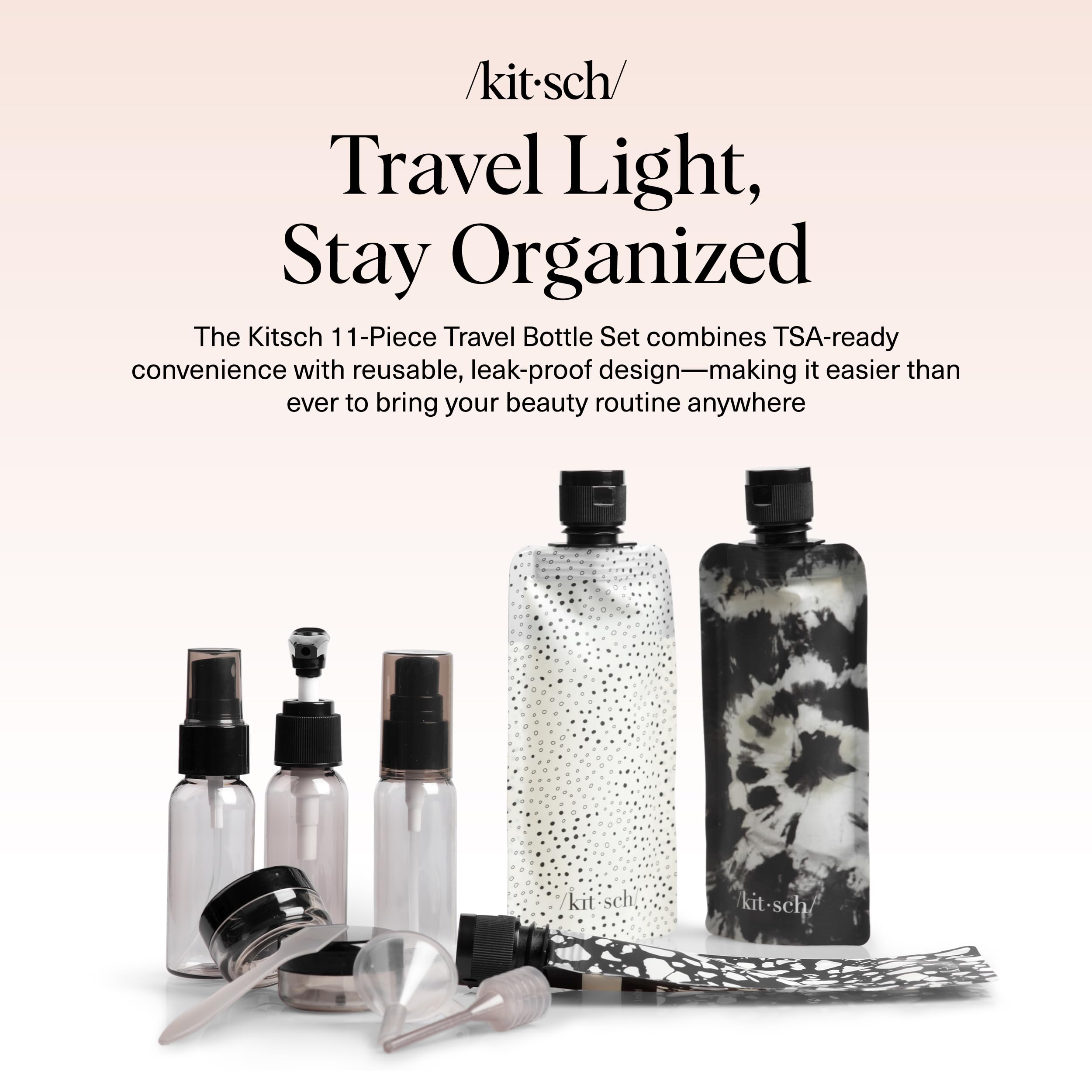 Kitsch 30ml spray bottle ideal for fragrances or refreshing mists on the go.