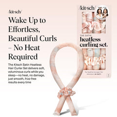 Kitsch 34-inch satin heatless rod enables comfortable overnight styling