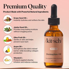 Kitsch aceite gua sha deslizante para uso facial suave.