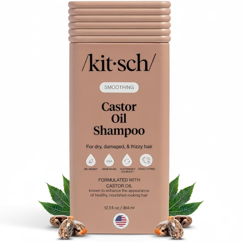 Kitsch Aceite de Ricino alisado: botella lista para uso diario suave.