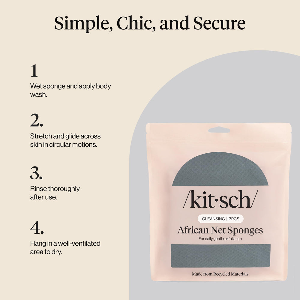 Kitsch Esponja Red Africana experiencia de spa en casa