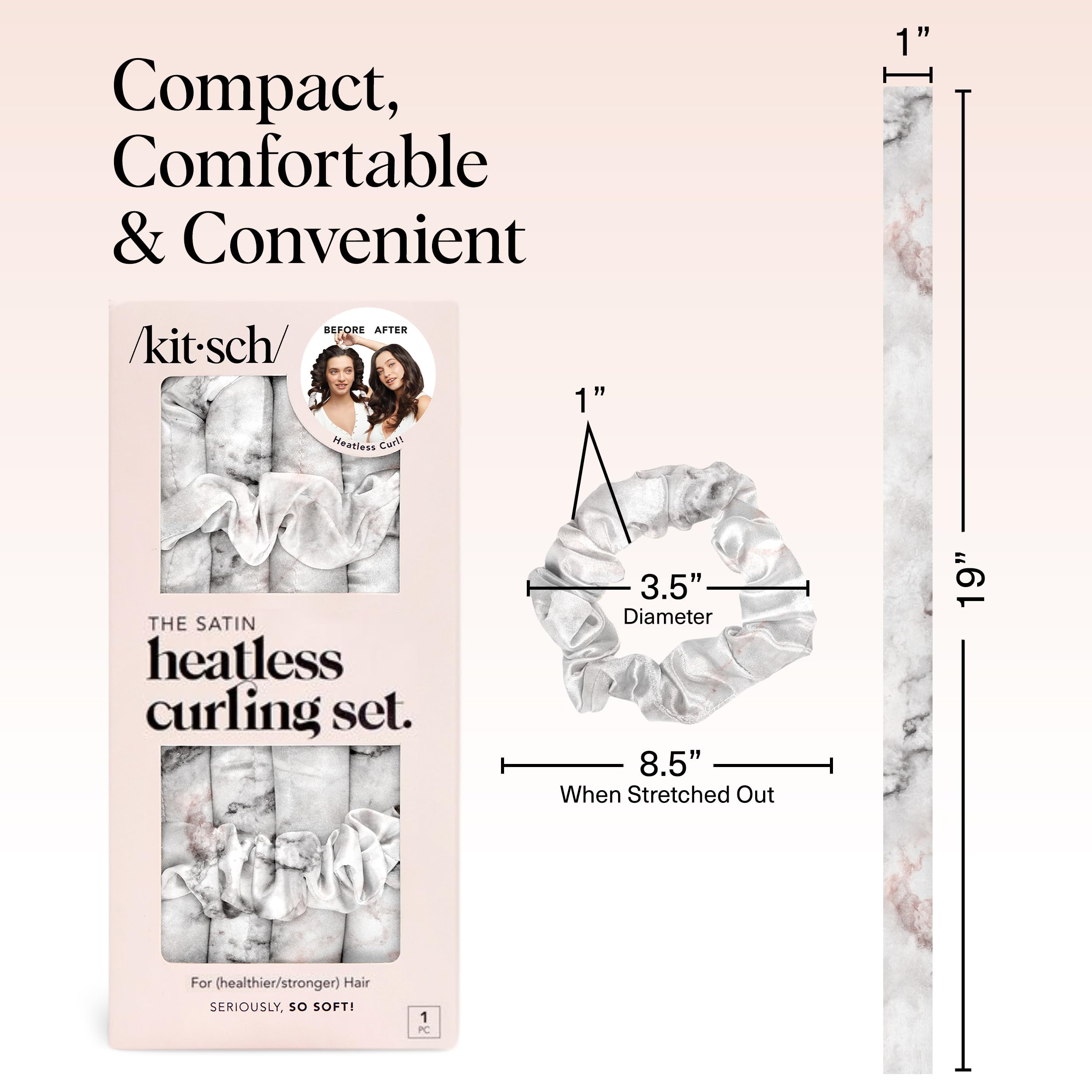 Kitsch after-use waves show soft, natural volume
