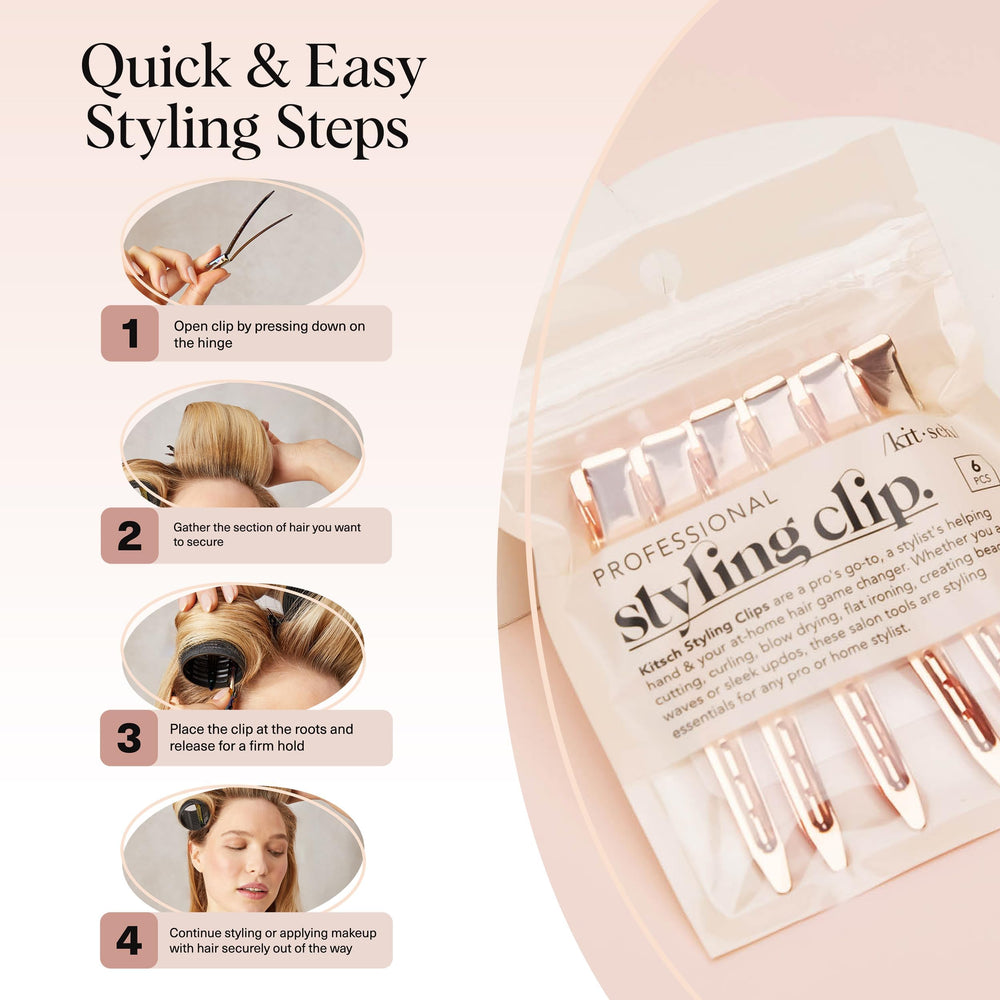 Kitsch all-purpose styling clip for various beauty routines