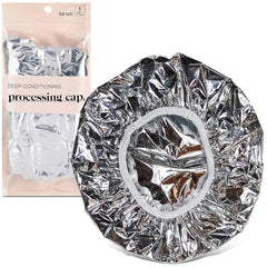 Kitsch aluminum foil heat cap closeup shows durable, reusable heat retention