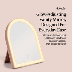 Kitsch Arch Desk Vanity Mirror LED makeup surface for flawless application