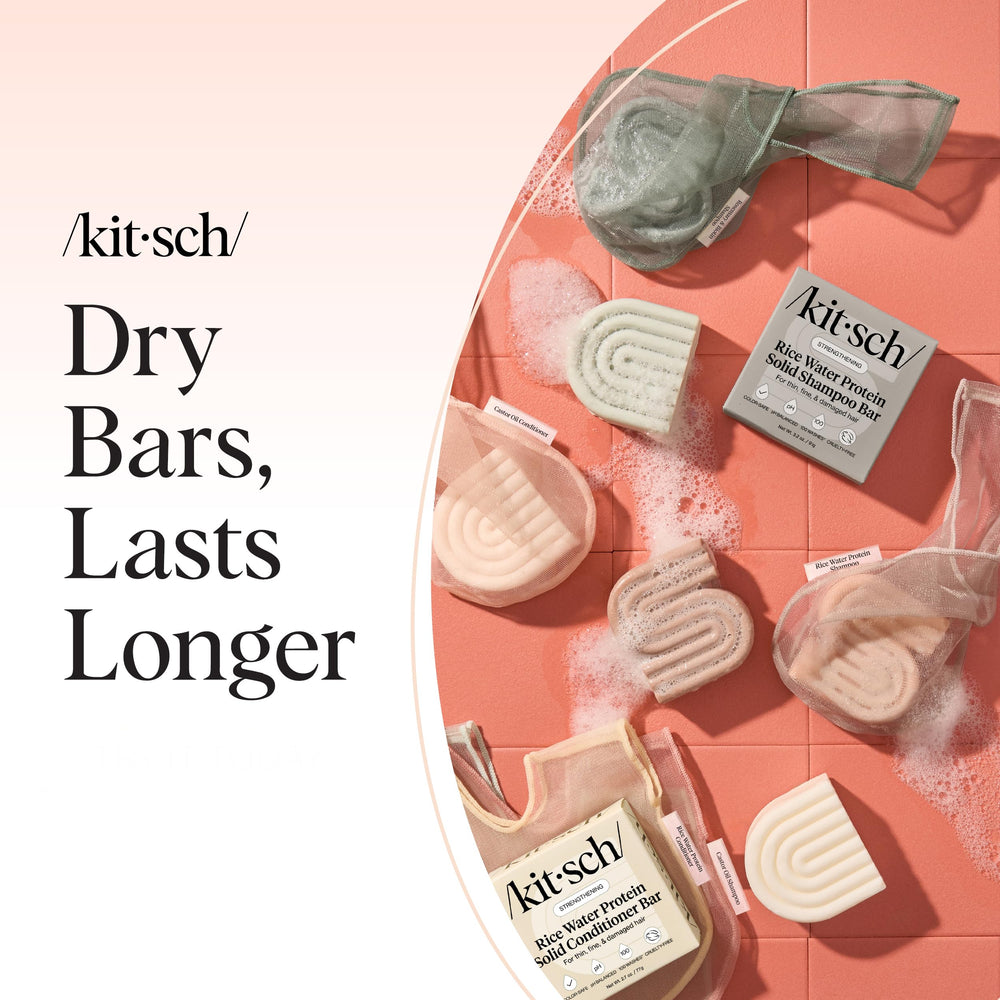 Kitsch soap bag is machine washable for easy cleaning and reuse.