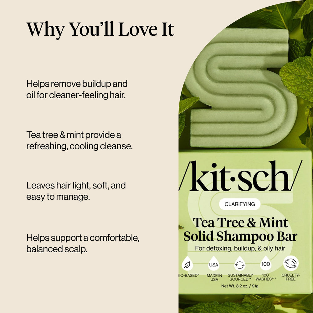 Kitsch cabello limpio y brillante tras usar la barra.