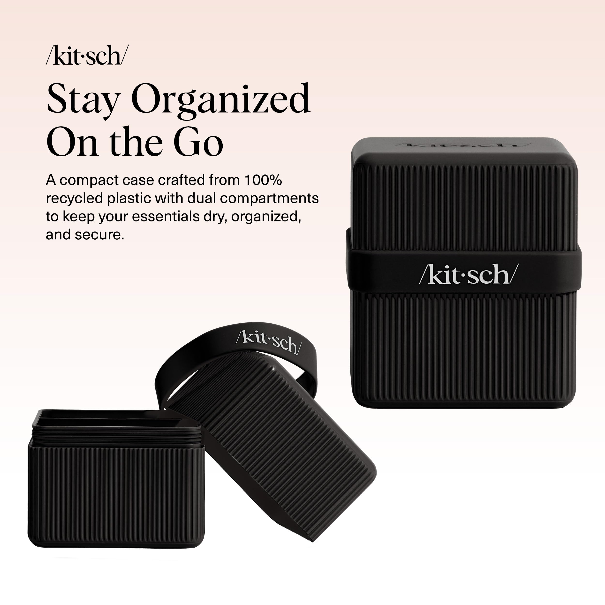 Kitsch bar organizer doubles as a compact soap dish at home.