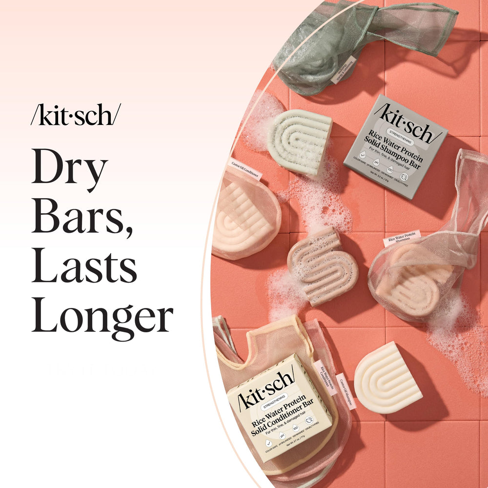 Kitsch mesh bag is durable and machine washable for easy maintenance.