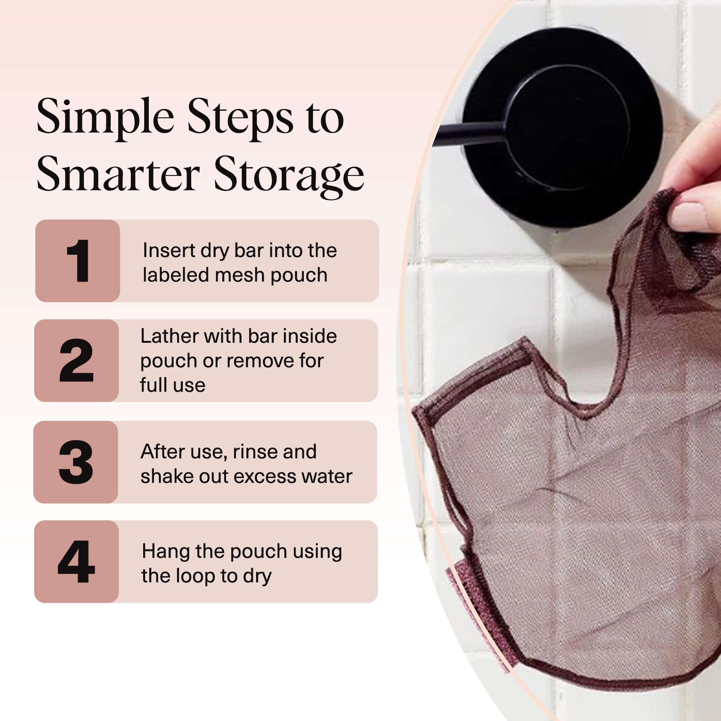Ideal for body wash, shampoo, and conditioner bars activity