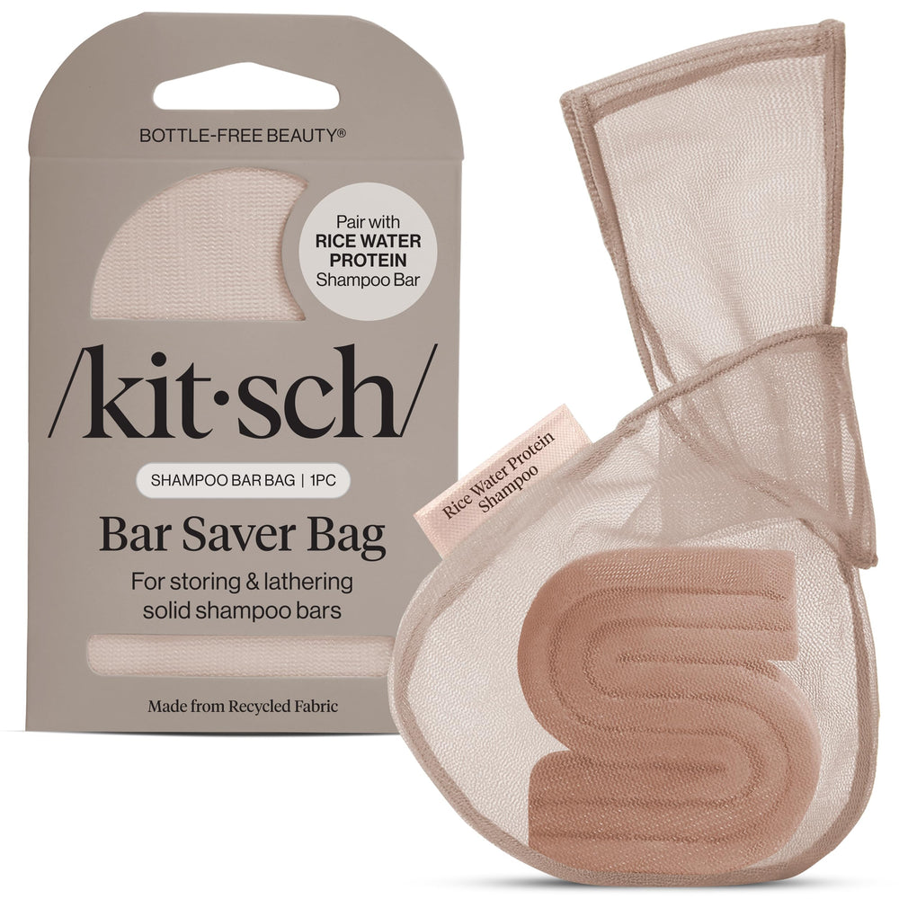 Kitsch Bar Soap Saver Pouch for travel keeps bars neatly organized and portable