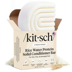 Kitsch barra acondicionador agua de arroz, empaque compacto para viaje y cuidado diario