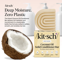 Kitsch barra acondicionador aceite coco aplicacion: suaviza rizos y facilita peinado