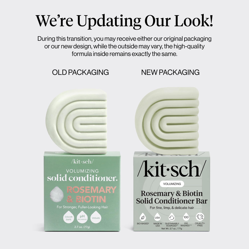 Kitsch barra condicionador romero-biotina aporta densidad y brillo al cabello fino.