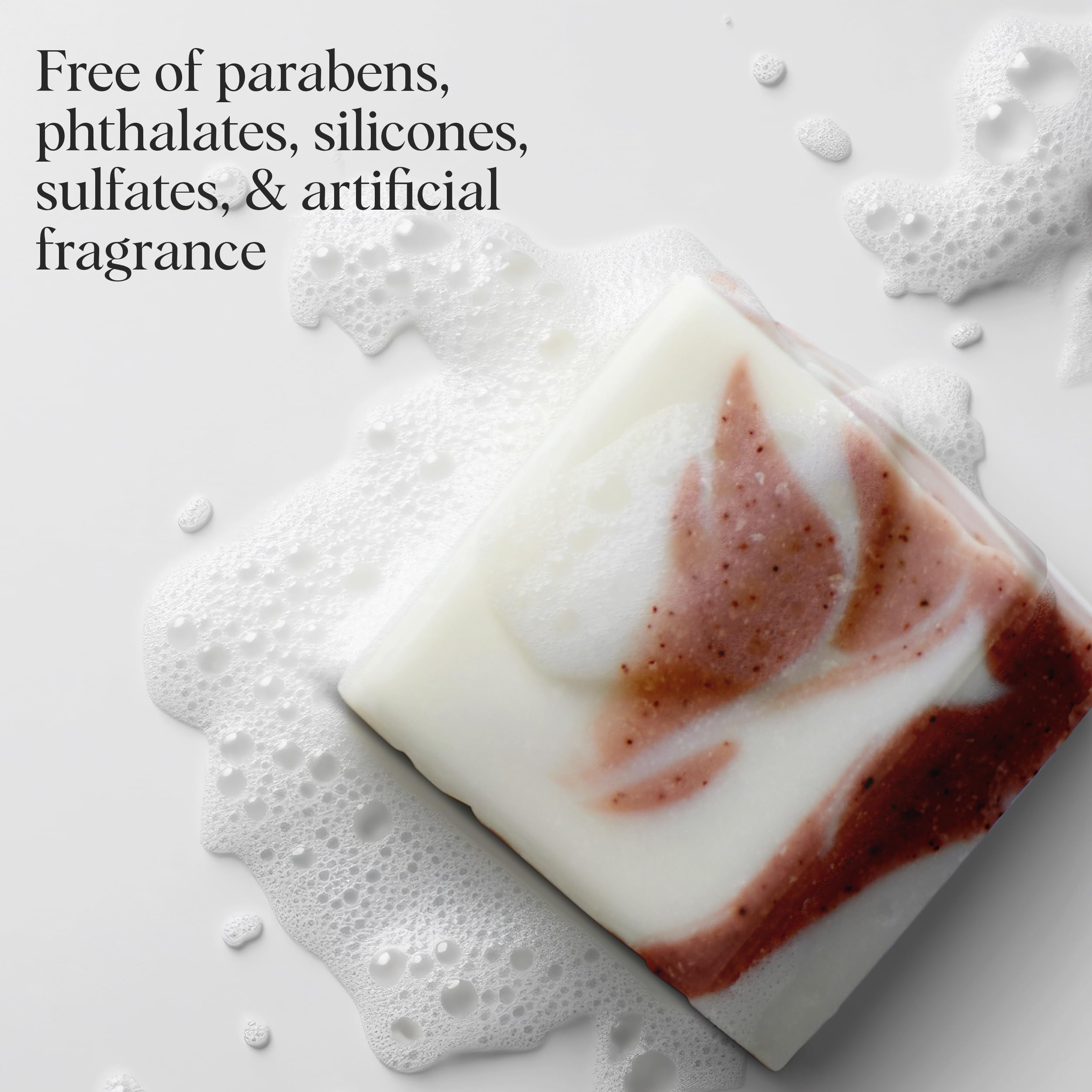 Kitsch barra sin sulfatos, fragancia artificial ligera para ducha.