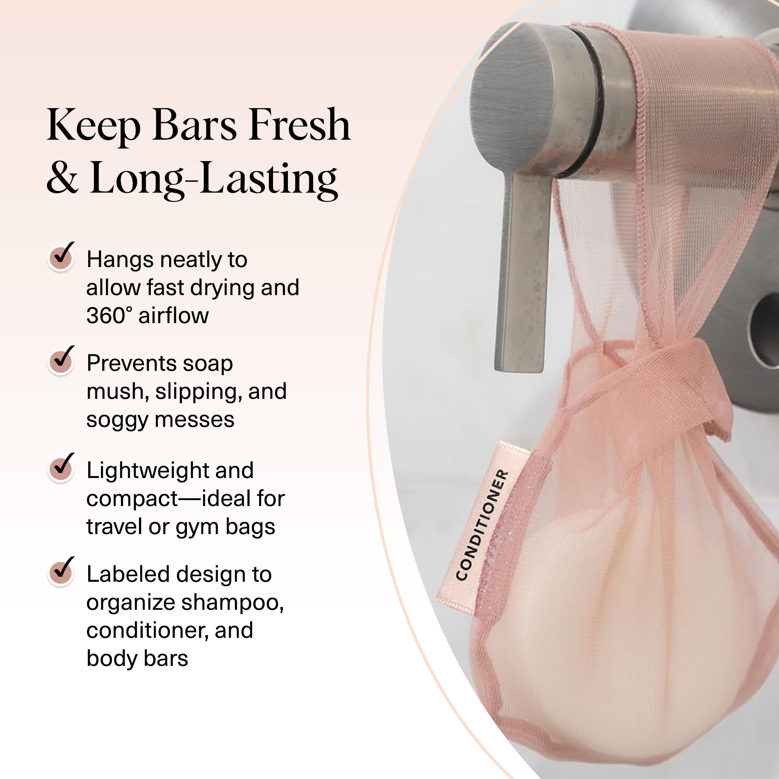 Kitsch bottle-free beauty bag supports eco-friendly routines by replacing plastic bottles