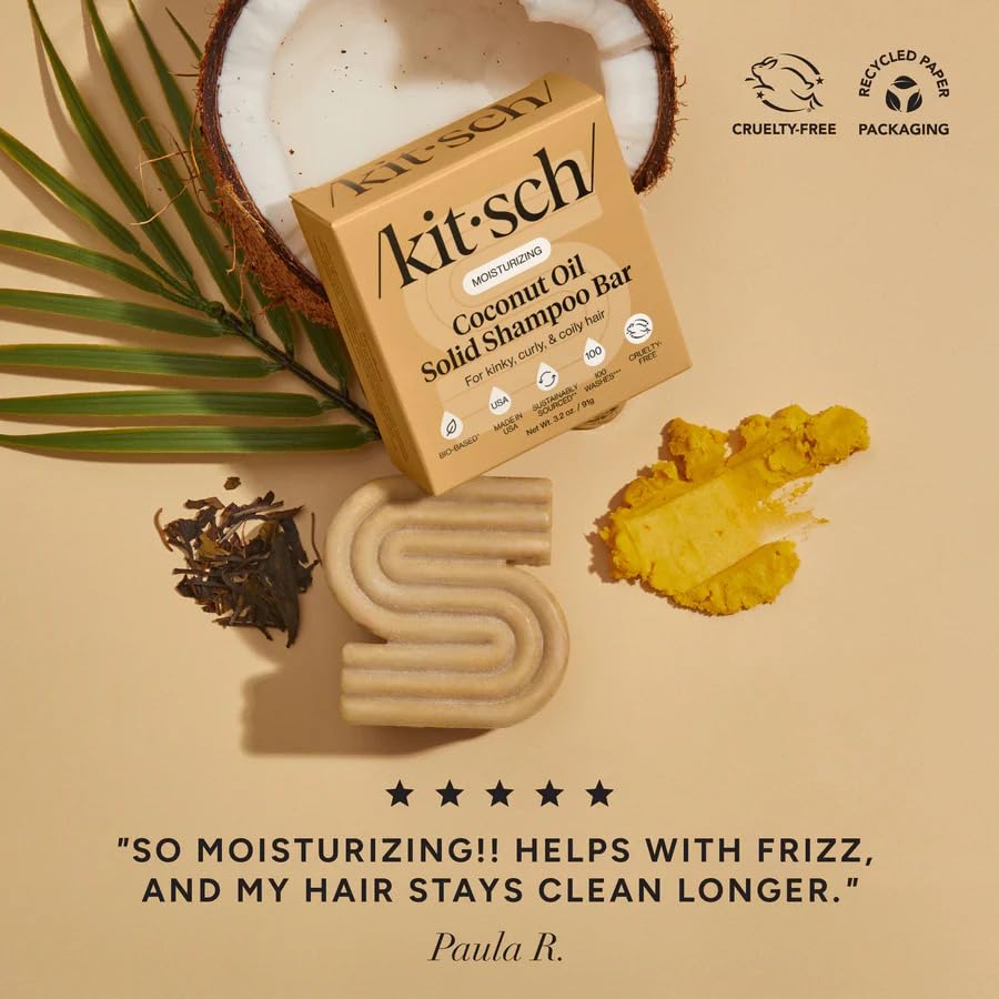 Kitsch Champú Bar hecho en Estados Unidos con ingredientes vegetales.