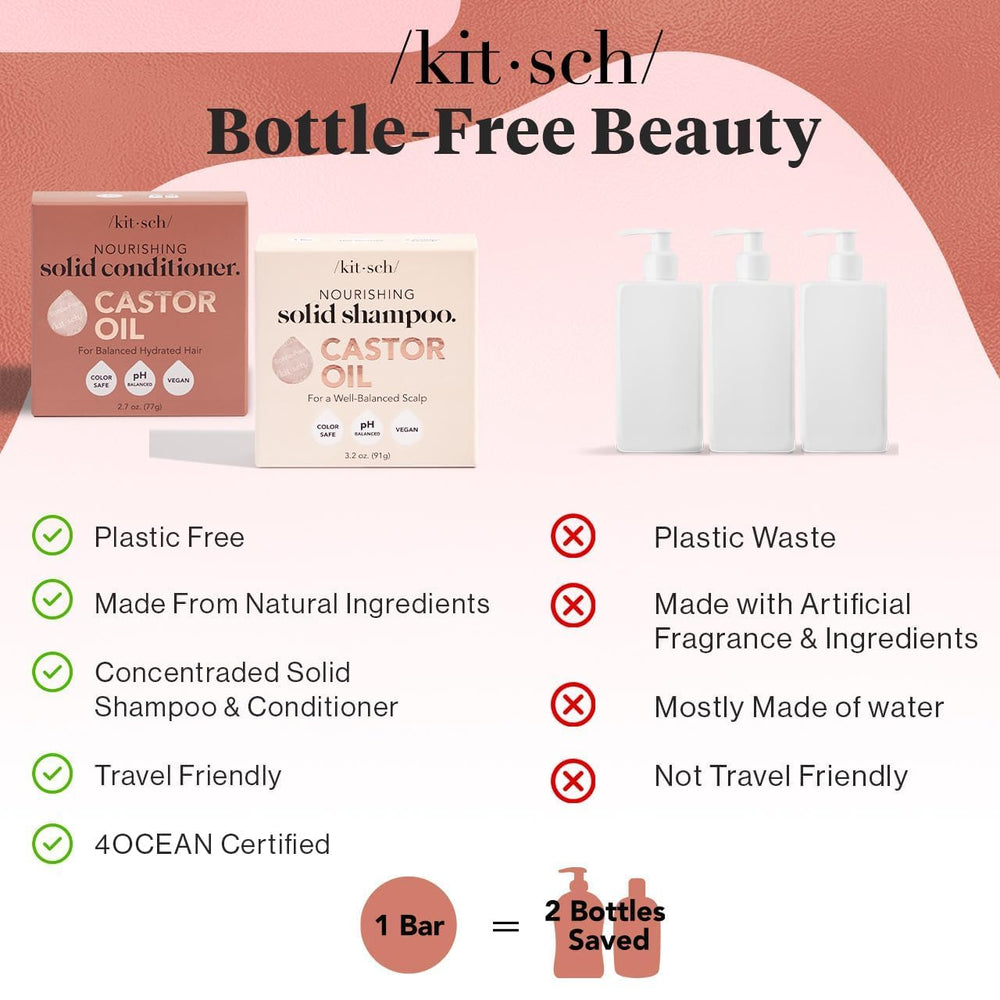 Kitsch product label highlights color-safe, pH-balanced formula for daily use.