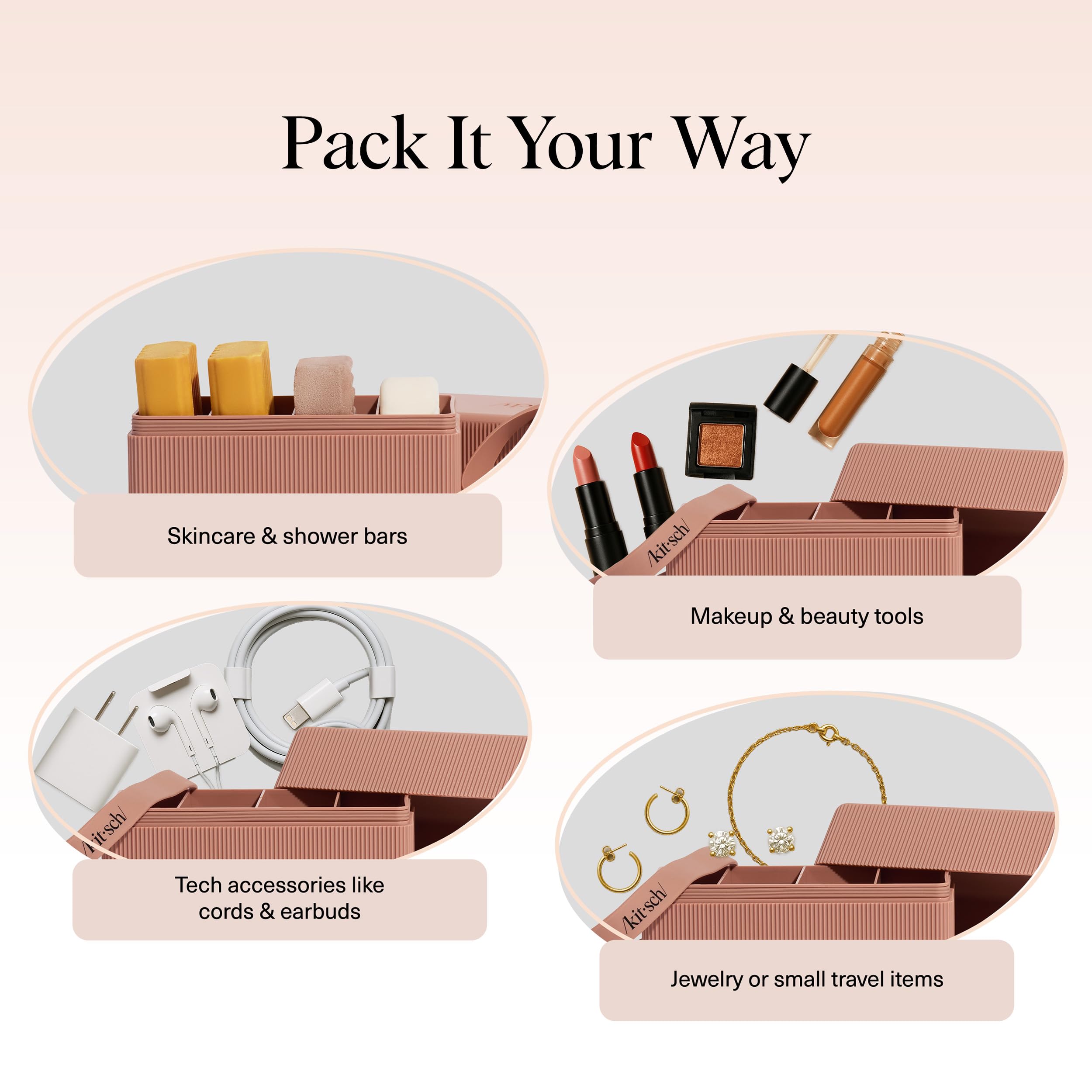 Kitsch eco-friendly gift idea for travelers who value tidy routines.