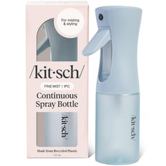 Kitsch continuous spray bottle for hair mist close-up for even styling.