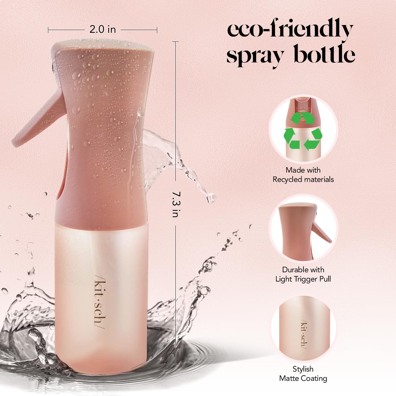 Kitsch terracotta mister for plants demonstrates gentle even watering.