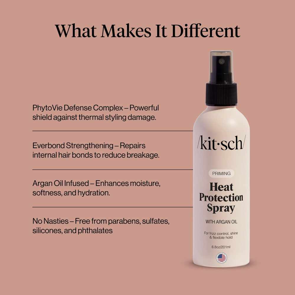 Kitsch controla el frizz y facilita peinados diarios.