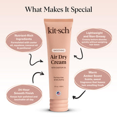 Kitsch crema suavizante para secado al aire: aplicación con las manos.